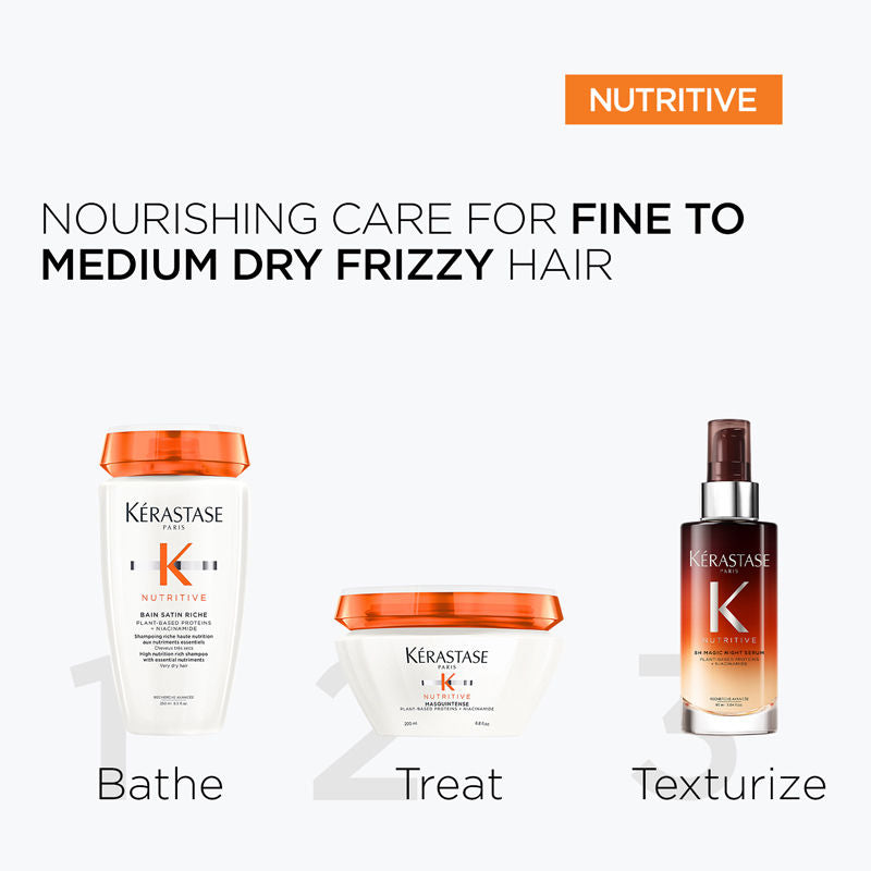 Kerastase Nutritive Riche Shampoo For Dry Hair, With Proteins & Niacinamide, Vegan, 250ml