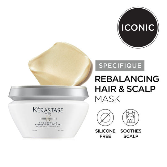 Kerastase Specifique Hydra-Apaisant Hair Mask For Sensitive Scalp & Hair, Rebalances & Soothes, 200ml, Buy from Indicrest