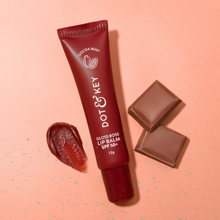 Dot & Key Vitamin C + E Brightening Lip Balm with SPF 50+, Cocoa Mint