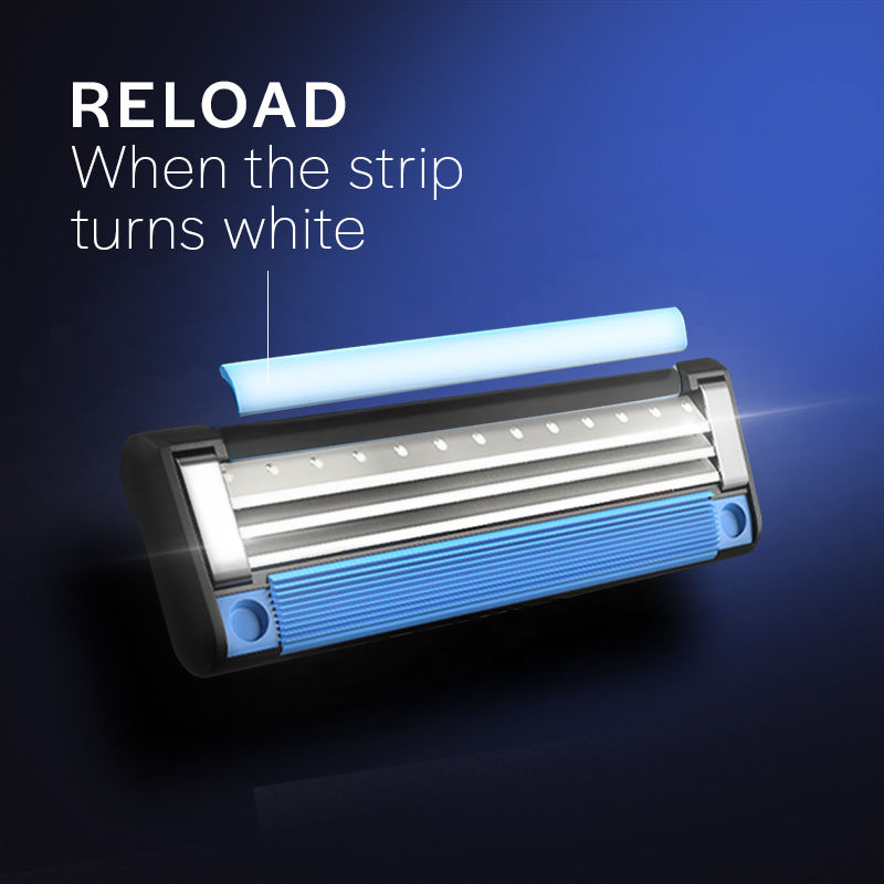 Gillette Mach 3 Manual Shaving Razor Blades for men, (Pack of 2 cartridges) Buy at Indicrest Image 2