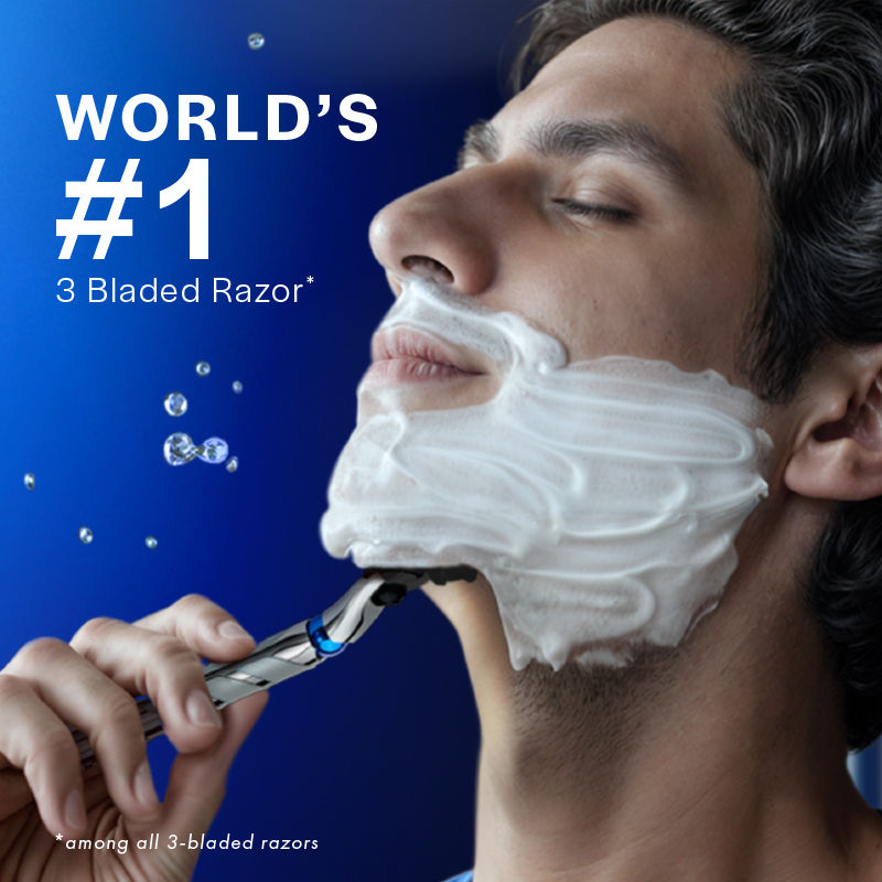 Gillette Mach Turbo 3 Shaving Blades for men (Pack Of 6 Cartridges) Buy at Indicrest Image 7