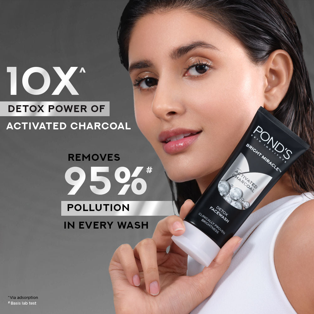 Pond’s Pure Detox Anti-Pollution Purity Face Wash With Activated Charcoal, 150g Buy at Indicrest Image 4