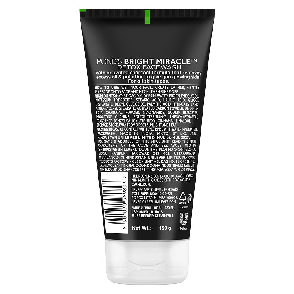 Pond’s Pure Detox Anti-Pollution Purity Face Wash With Activated Charcoal, 150g Buy at Indicrest Image 10