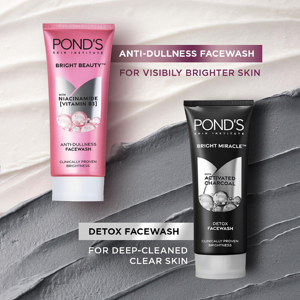 Pond’s Bright Beauty Facewash with Niacinamide, For Glass Skin-like Shine, 150g Buy at Indicrest Image 8