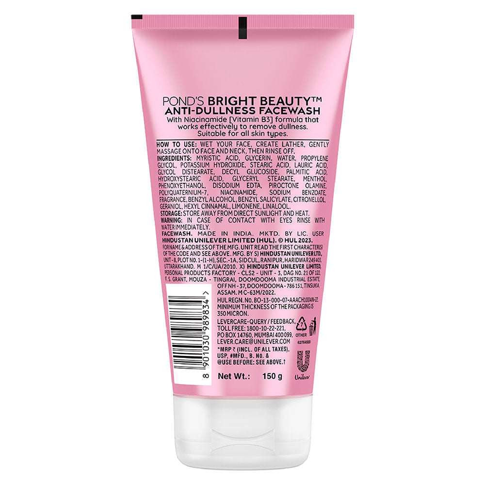 Pond’s Bright Beauty Facewash with Niacinamide, For Glass Skin-like Shine, 150g Buy at Indicrest Image 10