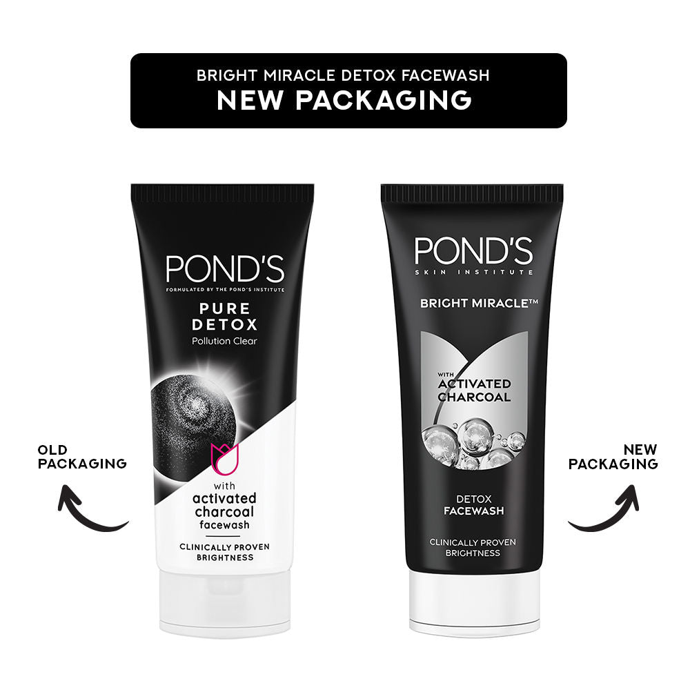 Pond’s Bright Miracle Detox Facewash with 10X Power of Charcoal, 200g Buy at Indicrest Image 9