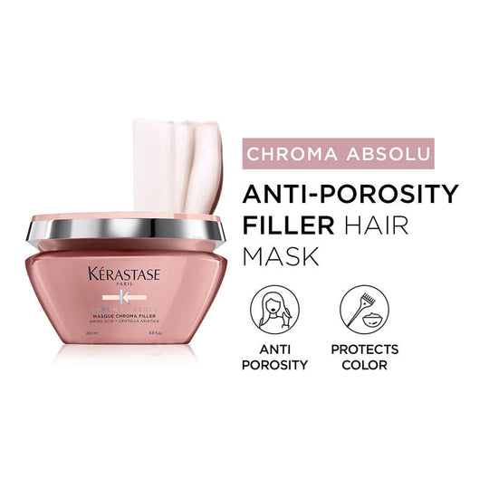 Kerastase Chroma Absolu Masque Chroma Filler Hair Mask For Color Protection & Nourishment, With Amino Acid, 200ml, Buy from Indicrest