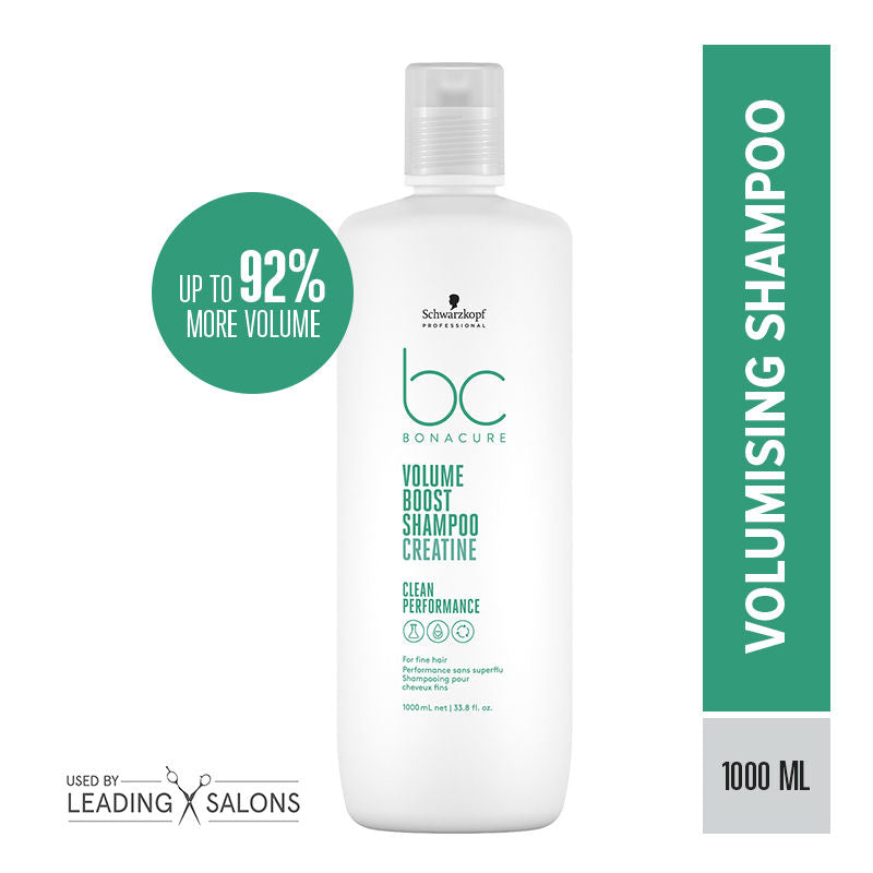 Schwarzkopf Professional Bonacure Volume Boost shampoo With Creatine - For Fine Hair, 1000ml Buy at Indicrest