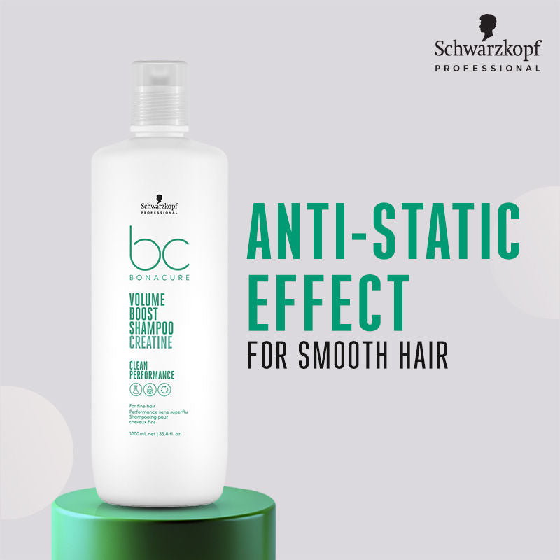 Schwarzkopf Professional Bonacure Volume Boost shampoo With Creatine - For Fine Hair, 1000ml Buy at Indicrest Image 6