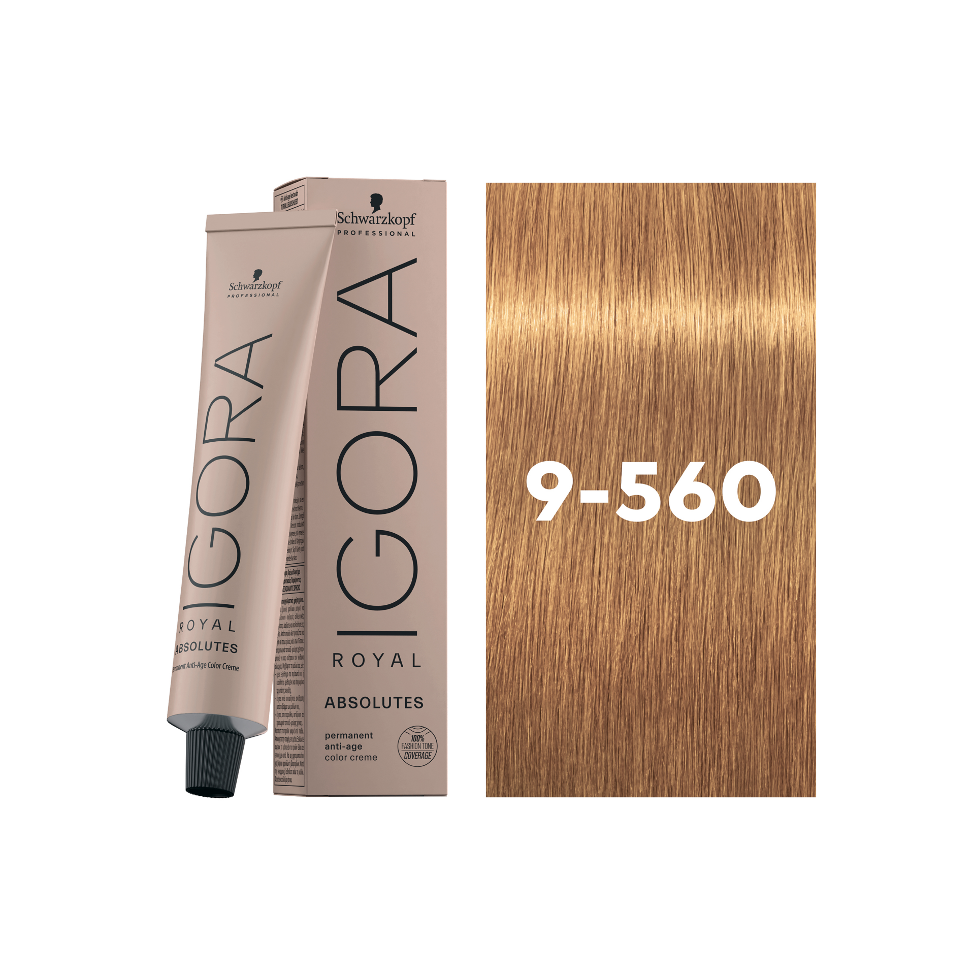 Schwarzkopf Professional Igora Royal Absolutes 9-560 Extra Light Blonde Gold Chocolate Natural, 60ml