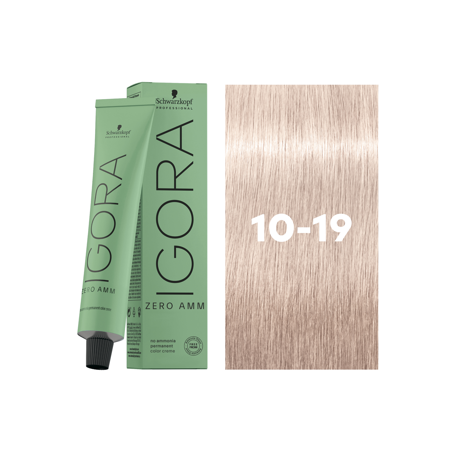 Schwarzkopf Professional Igora Zero AMM 10-19 Ultra Blonde Cendré Violet, 60ml