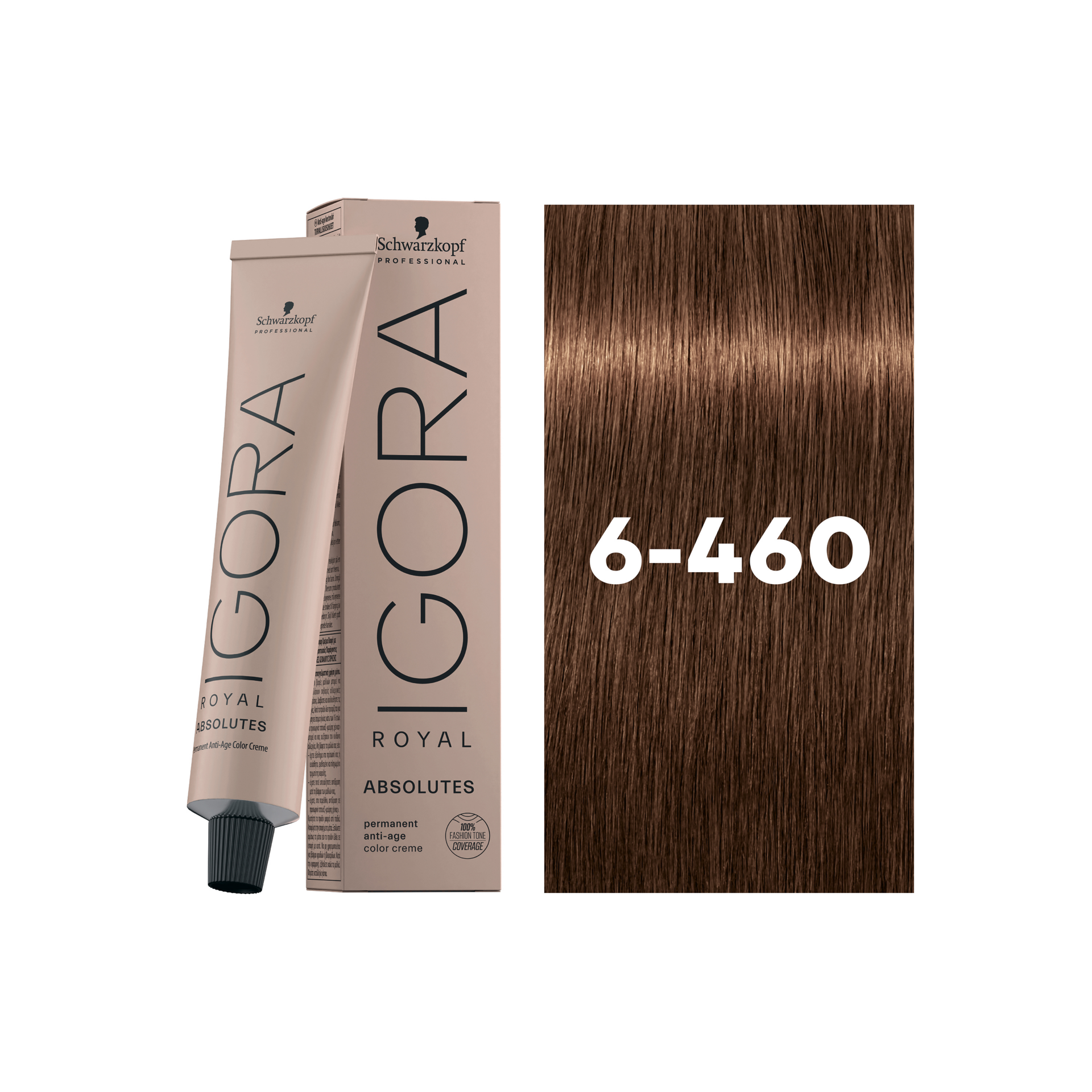 Schwarzkopf Professional Igora Royal Absolutes 6-460 Dark Blonde Beige Chocolate Natural, 60ml