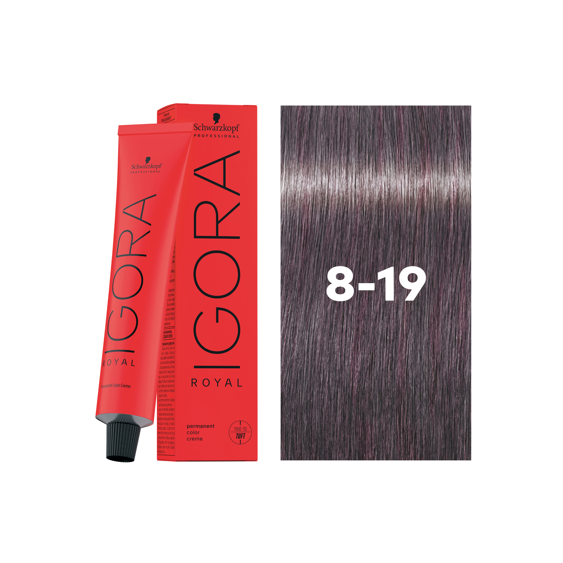Schwarzkopf Professional Igora Royal 8-19 Light Blonde Cendré Violet, 60ml