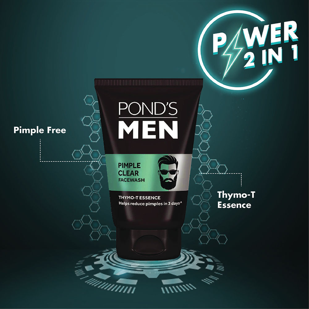 Pond’s Men Pimple Clear Facewash Reduces Pimples In 3 Days Specially For Men, 50g Buy at Indicrest Image 4