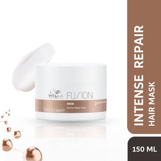 Wella professionals Fusion Intense Repair Hair Mask with Silk Amino Acids for Damaged & Frizzy Hair, 150ml Buy at Indicrest