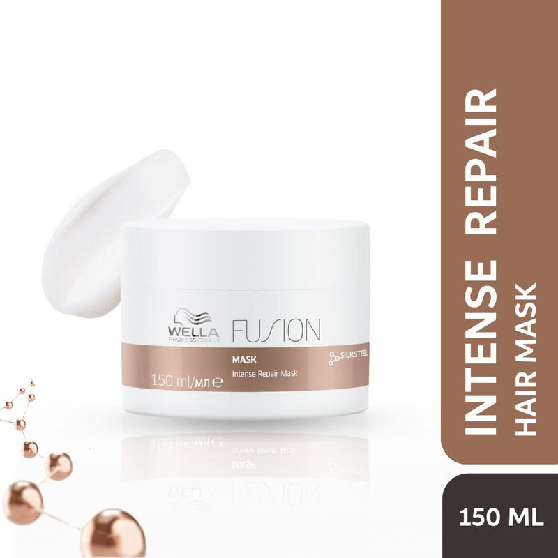 Wella professionals Fusion Intense Repair Hair Mask with Silk Amino Acids for Damaged & Frizzy Hair, 150ml Buy at Indicrest