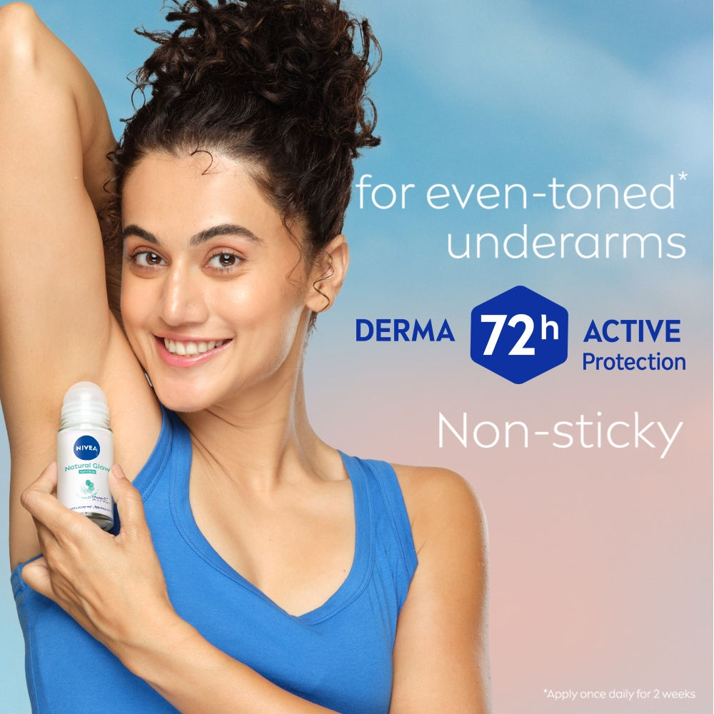 Nivea Natural Glow Sensitive 72H Deodorant Roll, 50ml Buy at Indicrest Image 5