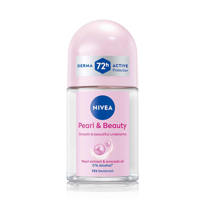 Nivea 72H Active Protection With Pearl Extract Deo Underarm Roll On -Smooth Skin,Odor Protection, 25ml Buy at Indicrest