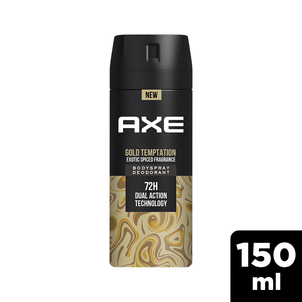 Axe Gold Temptation Long Lasting Deodorant Bodyspray For Men, 150ml Buy at Indicrest