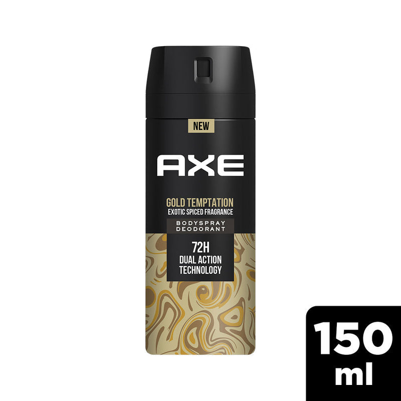 Axe Gold Temptation Long Lasting Deodorant Bodyspray For Men, 150ml Buy at Indicrest