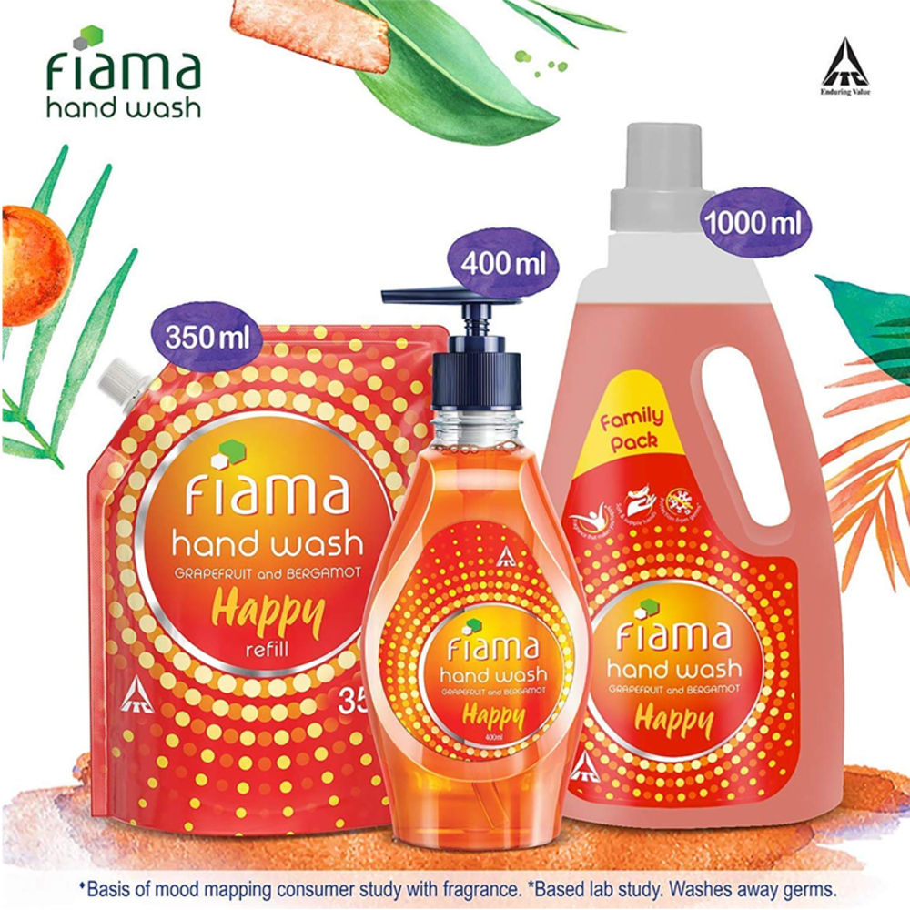 Fiama Happy Hand Wash Refill - Grapefruit and Bergamot, 350ml Buy at Indicrest Image 3