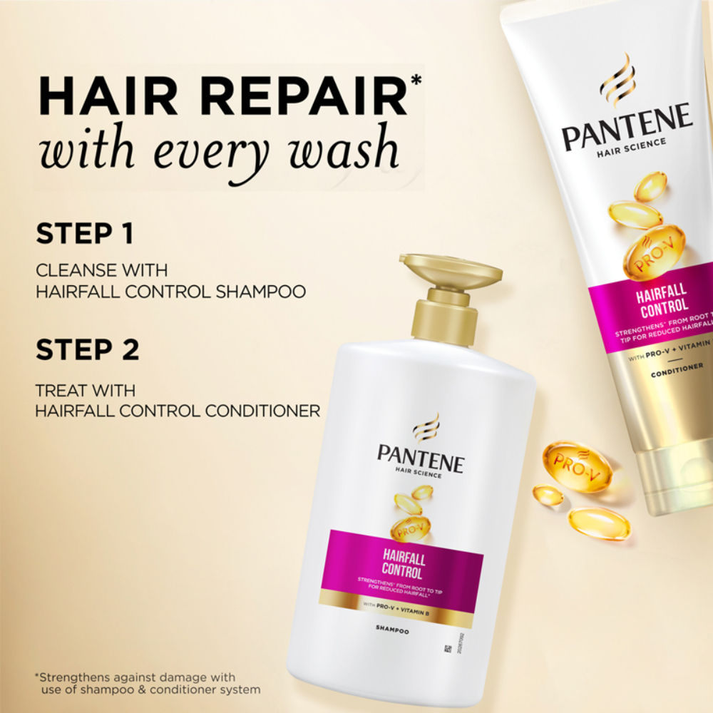 Pantene Advanced Hair Fall Solution + Hair Fall Control Shampoo, 1 Litre Buy at Indicrest Image 4