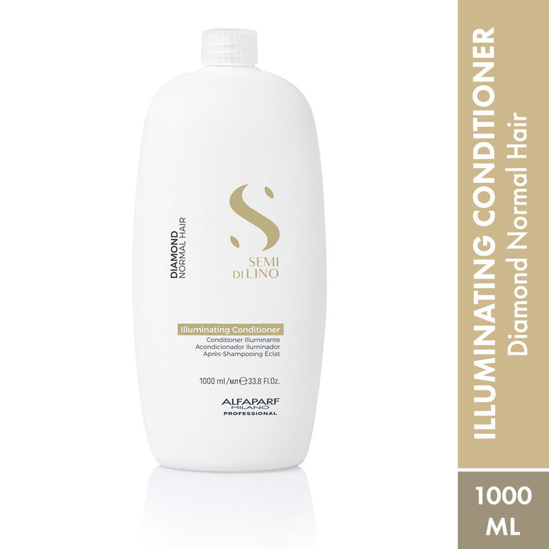ALFAPARF MILANO Diamond Conditioner Adds Gloss & Shine For Frizzy Hair, Sulfate Free, 1000ml, Buy from Indicrest