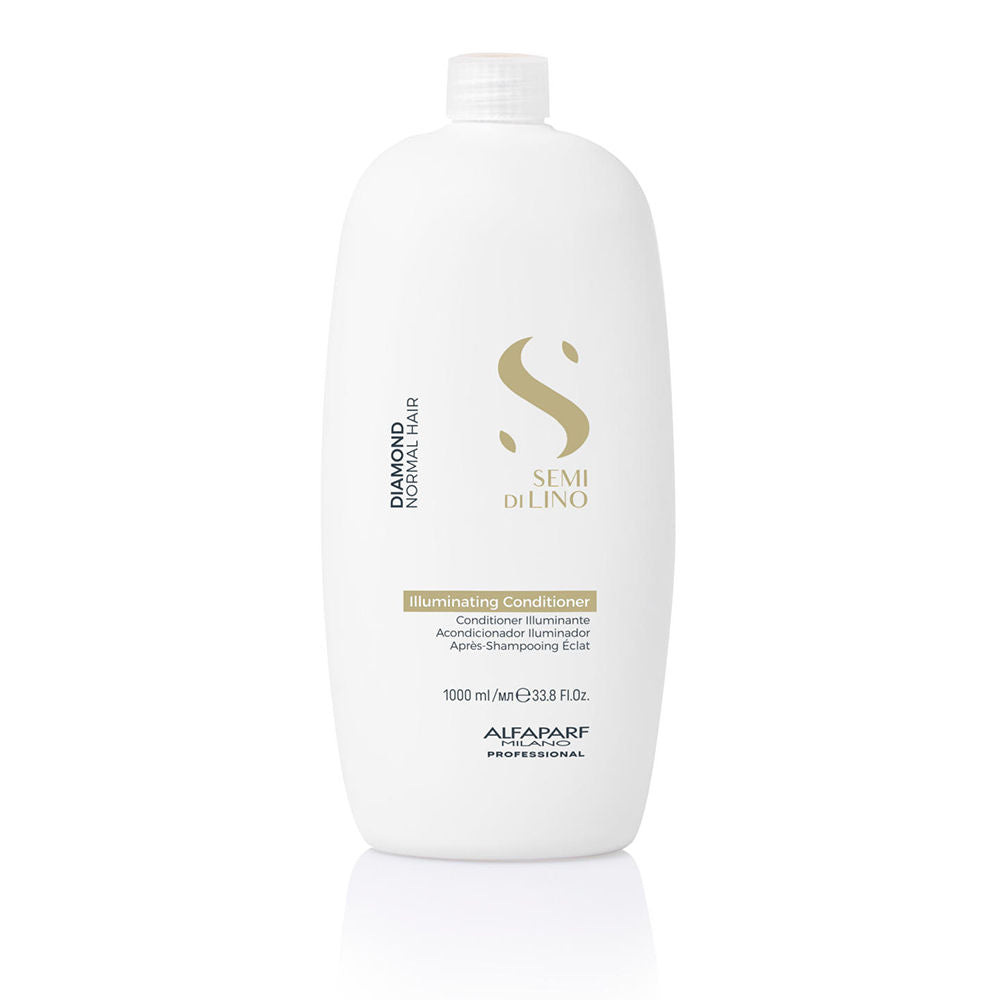 ALFAPARF MILANO Diamond Conditioner Adds Gloss & Shine For Frizzy Hair, Sulfate Free, 1000ml