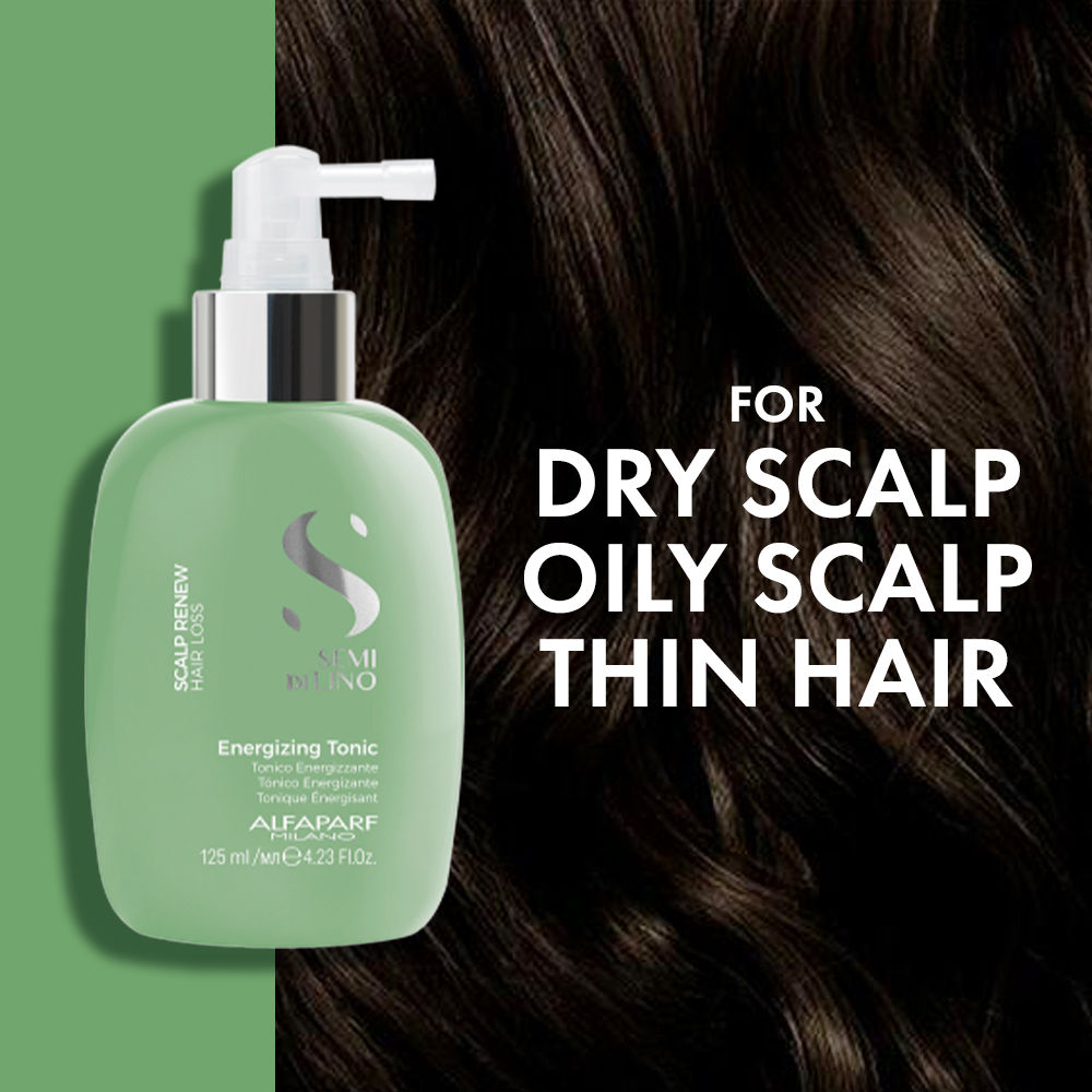 ALFAPARF MILANO Scalp Energizing Hair Growth Serum For Hair Loss With Linseed Extract, Hair Growth, 125ml