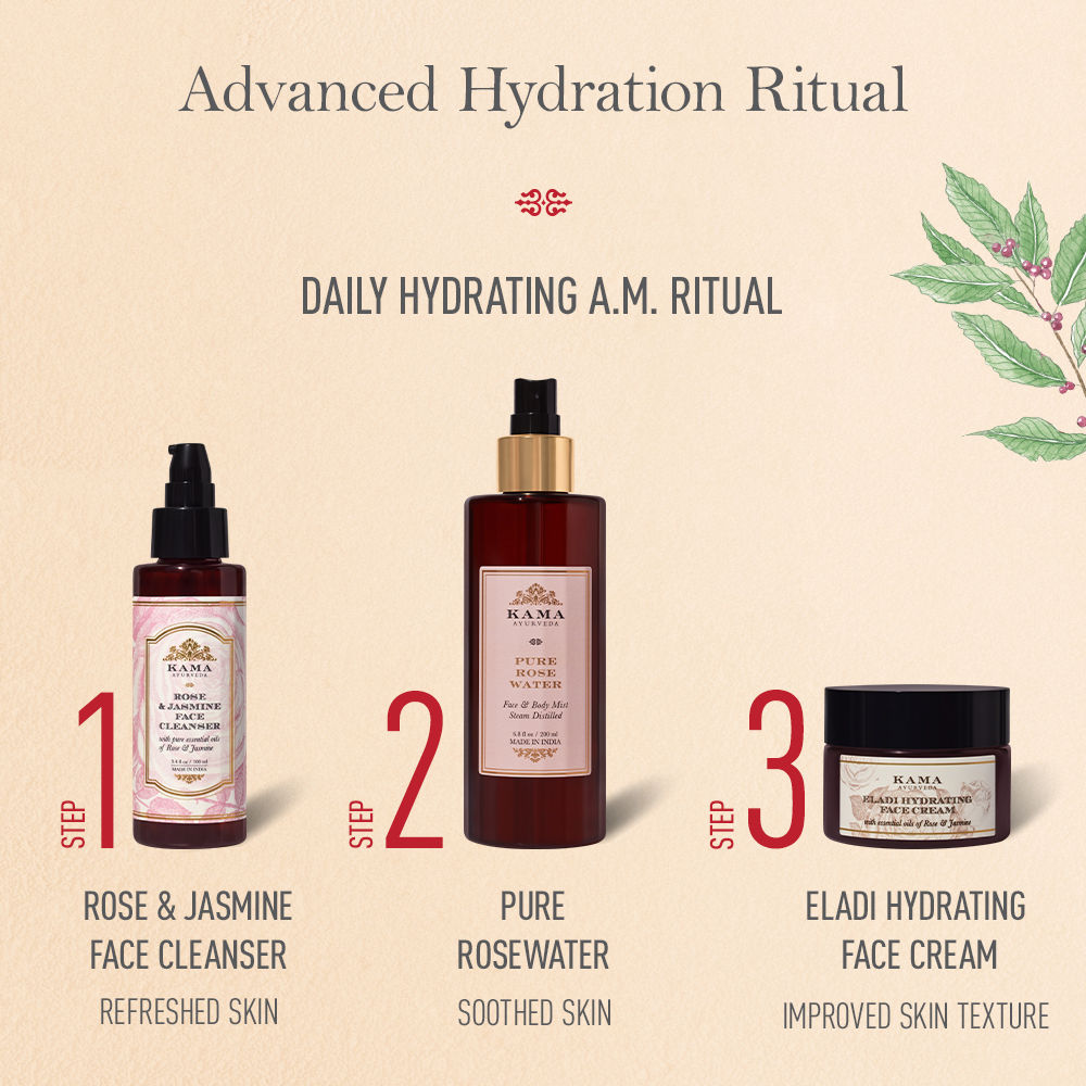 Kama Ayurveda Rose Jasmine Face Cleanser For Clear Skin- Gentle & Hydrating Face Wash, 100ml