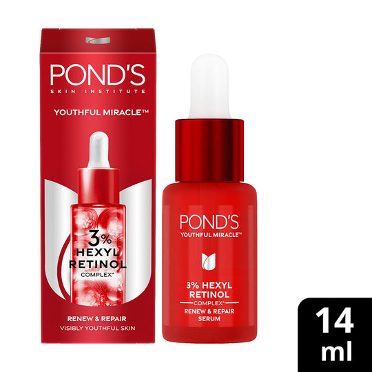 Pond’s Youthful Miracle Hexyl Retinol Complex, Renew & Repair Serum, 14ml Buy at Indicrest