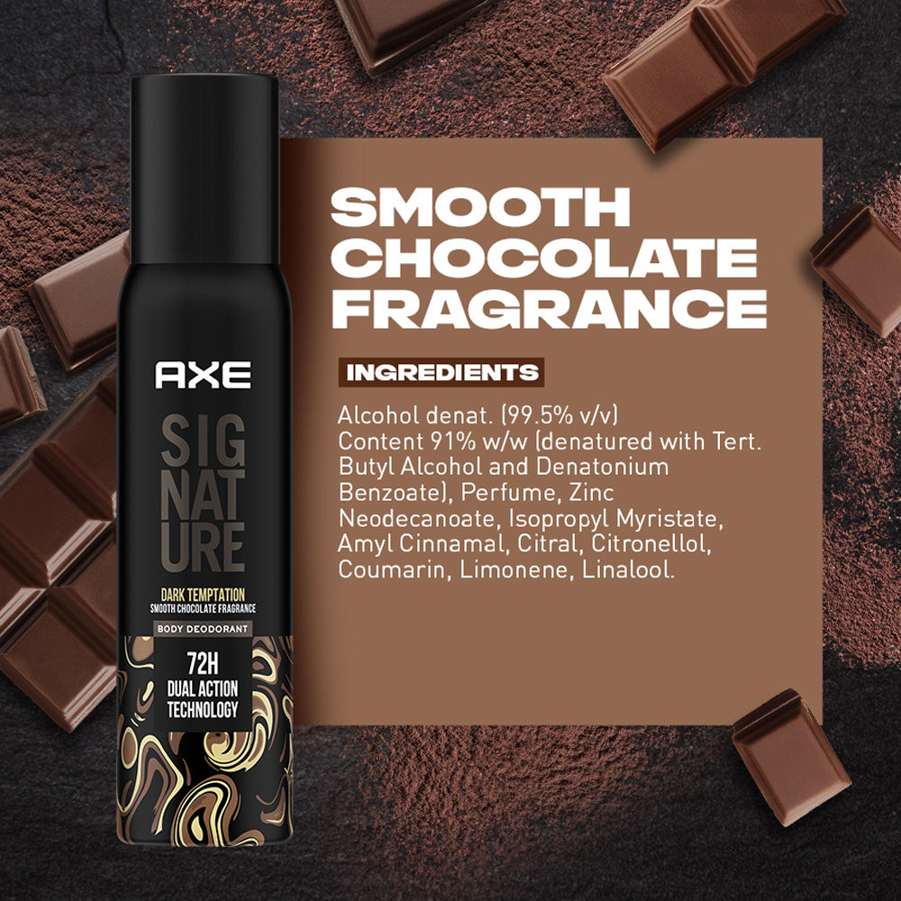 Axe Sigture Dark Temptation Long Lasting No Gas Body Deodorant For Men, 200ml Buy at Indicrest Image 4