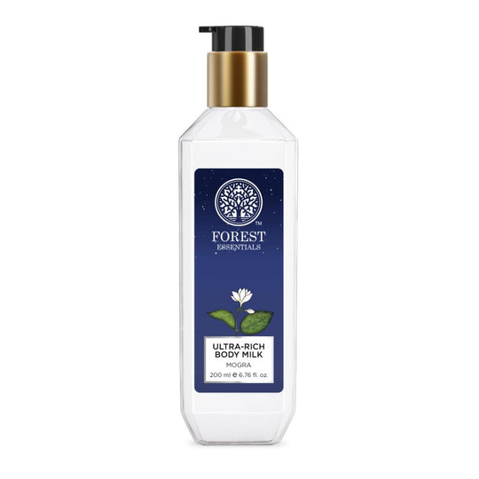 Forest Essentials Ultra-Rich Body Milk Mogra - Delicately Scented Ayurvedic Moisturising Body Lotion, 200ml, Buy from Indicrest
