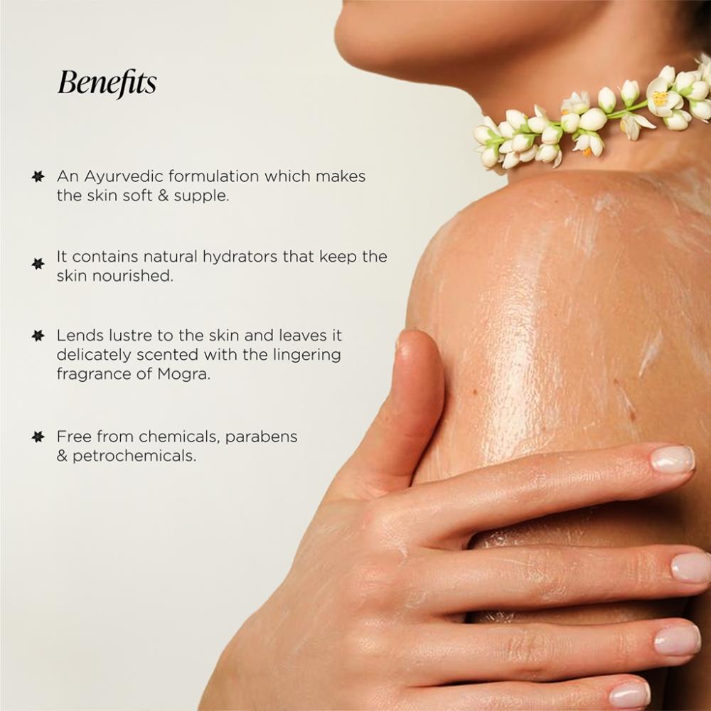 Forest Essentials Ultra-Rich Body Milk Mogra - Delicately Scented Ayurvedic Moisturising Body Lotion, 50ml