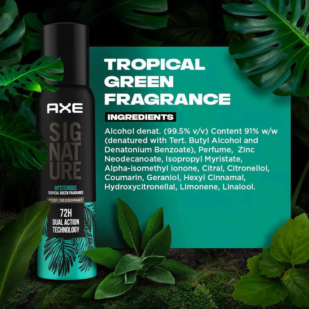 Axe Sigture Mysterious Long Lasting No Gas Body Deodorant For Men, 154ml Buy at Indicrest Image 4