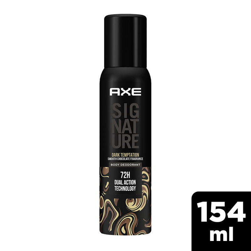 Axe Sigture Dark Temptation Long Lasting No Gas Body Deodorant For Men, 154ml Buy at Indicrest