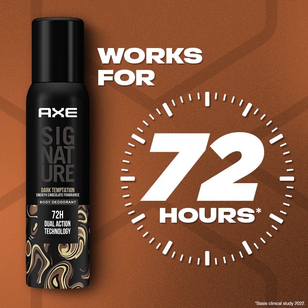Axe Sigture Dark Temptation Long Lasting No Gas Body Deodorant For Men, 154ml Buy at Indicrest Image 6