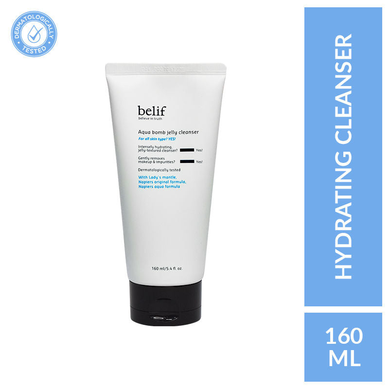 belif Aqua Bomb Jelly Cleanser - Hydrating Vegan Korean Gentle Face Wash & & Makeup Remover, 160ml, Buy from Indicrest