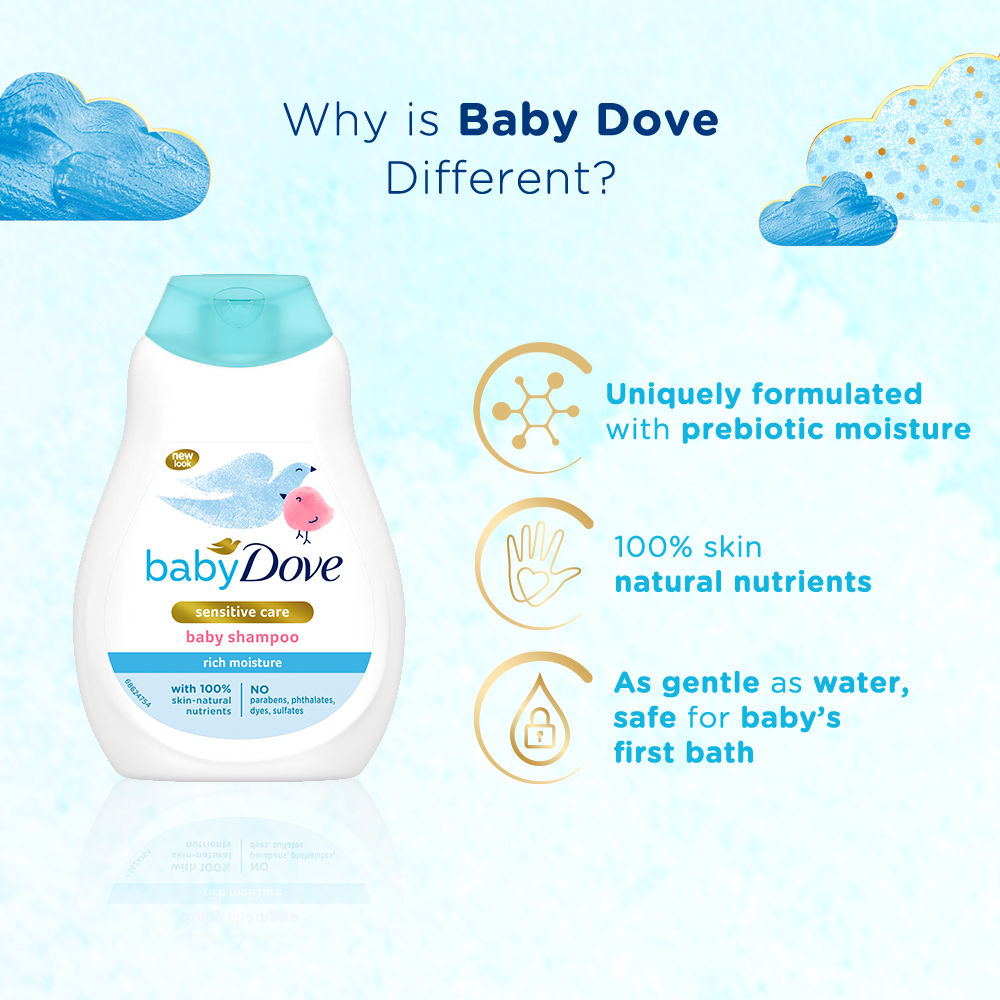 Baby Dove Rich Moisture Shampoo, 200ml+75g Buy at Indicrest Image 4