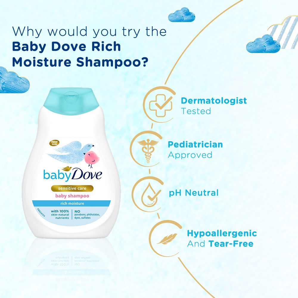 Baby Dove Rich Moisture Shampoo, 200ml+75g Buy at Indicrest Image 5
