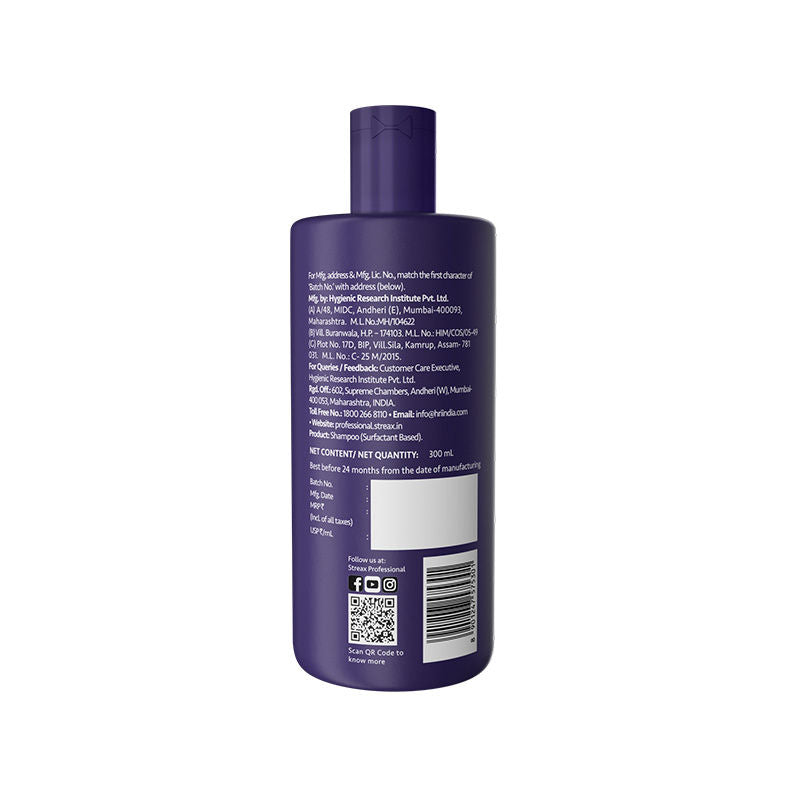 Streax Professional Yellow Deleted Purple Shampoo, 300ml Buy at Indicrest Image 10
