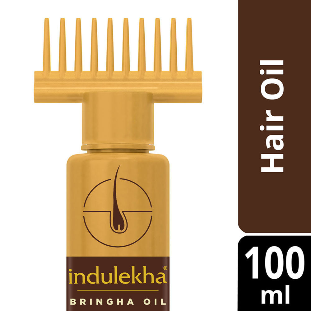Indulekha Bringha Ayurvedic Hair Oil for Hair Fall Control with Amla & Coconut Oil, 100ml Buy at Indicrest