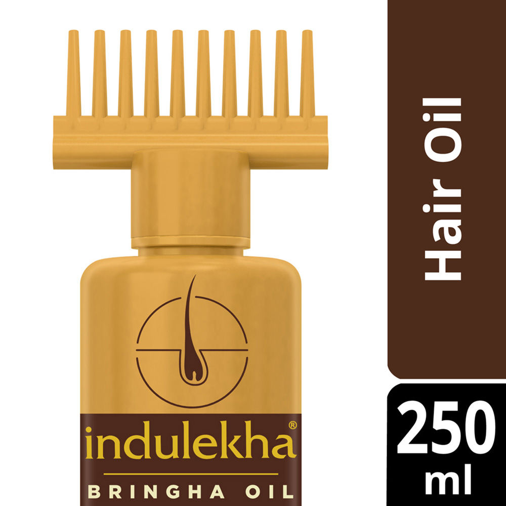 Indulekha Bringha Ayurvedic Hair Oil for Hair Fall Control with Amla & Coconut Oil, 250ml Buy at Indicrest