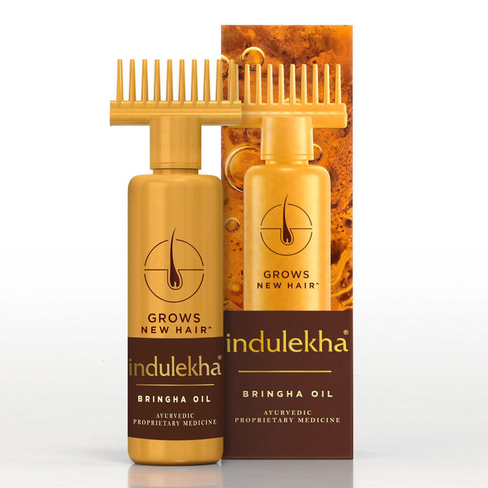 Indulekha Bringha Ayurvedic Hair Oil for Hair Fall Control with Amla & Coconut Oil, 250ml Buy at Indicrest Image 2