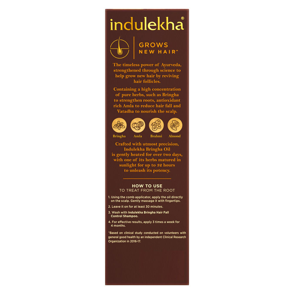 Indulekha Bringha Ayurvedic Hair Oil for Hair Fall Control with Amla & Coconut Oil, 250ml Buy at Indicrest Image 3