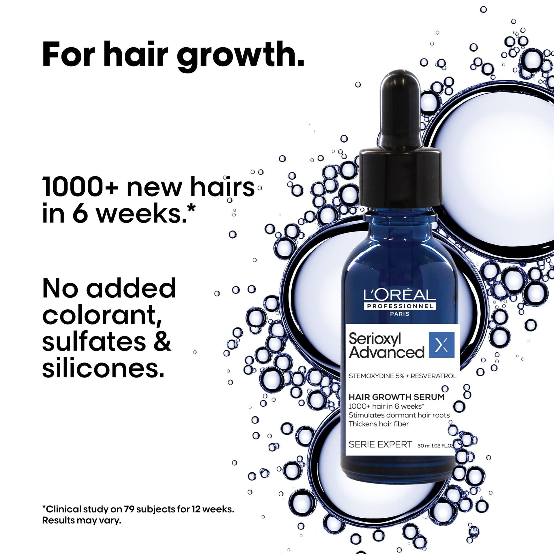 L'Oreal Professionnel Serioxyl Advanced Professional Hair Growth Serum, 30ml