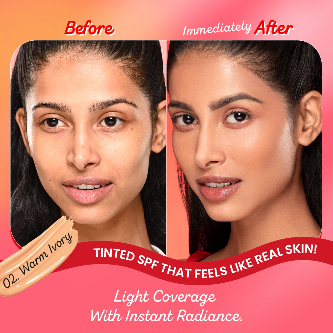 Dot & Key Strawberry Dew Tinted Sunscreen SPF 50+ PA++++, Porcelain Light