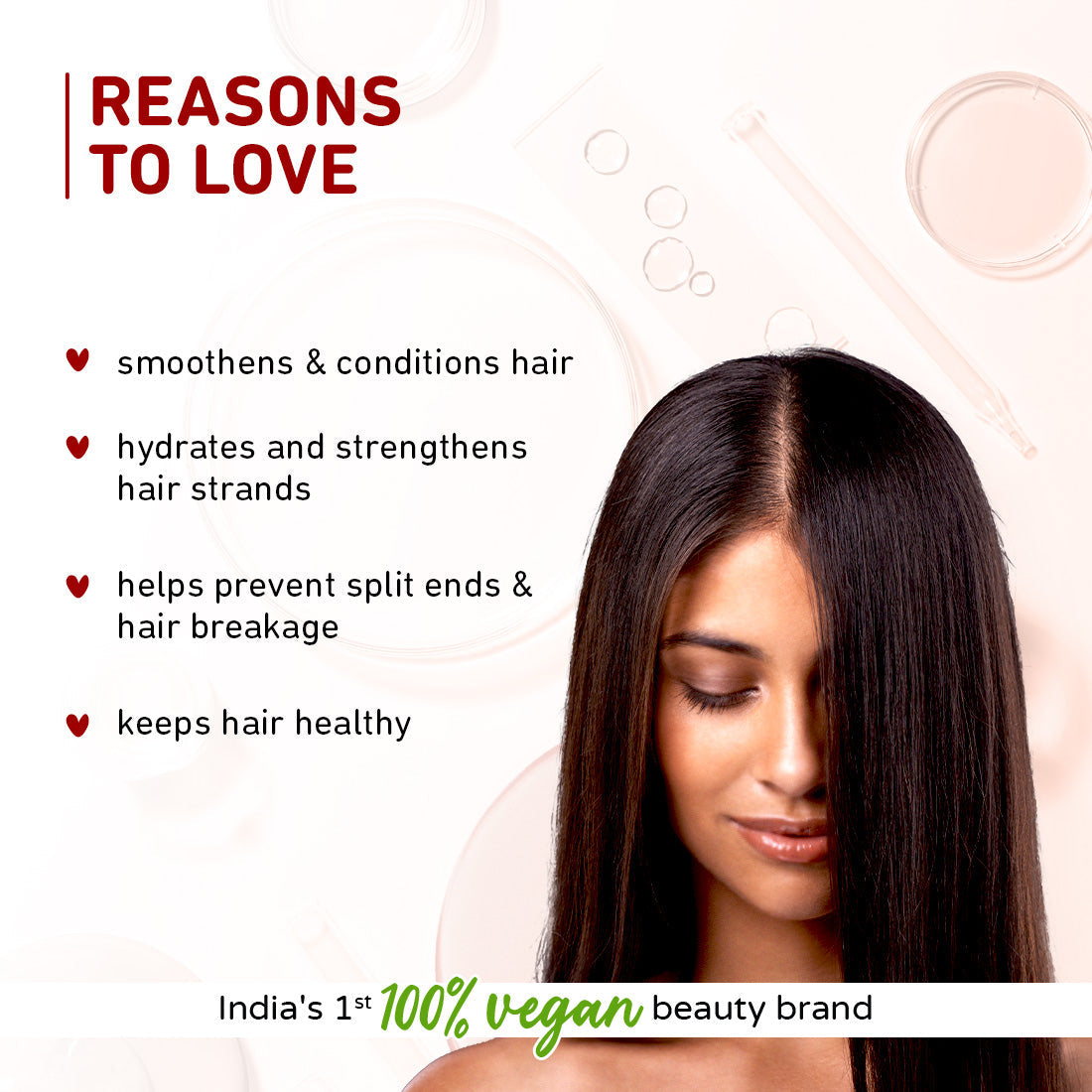 Plum Hibiscus & Ceramides Long & Healthy Conditioner | Smoothens Hair | Helps Prevent Split Ends, 175g Buy at Indicrest Image 2