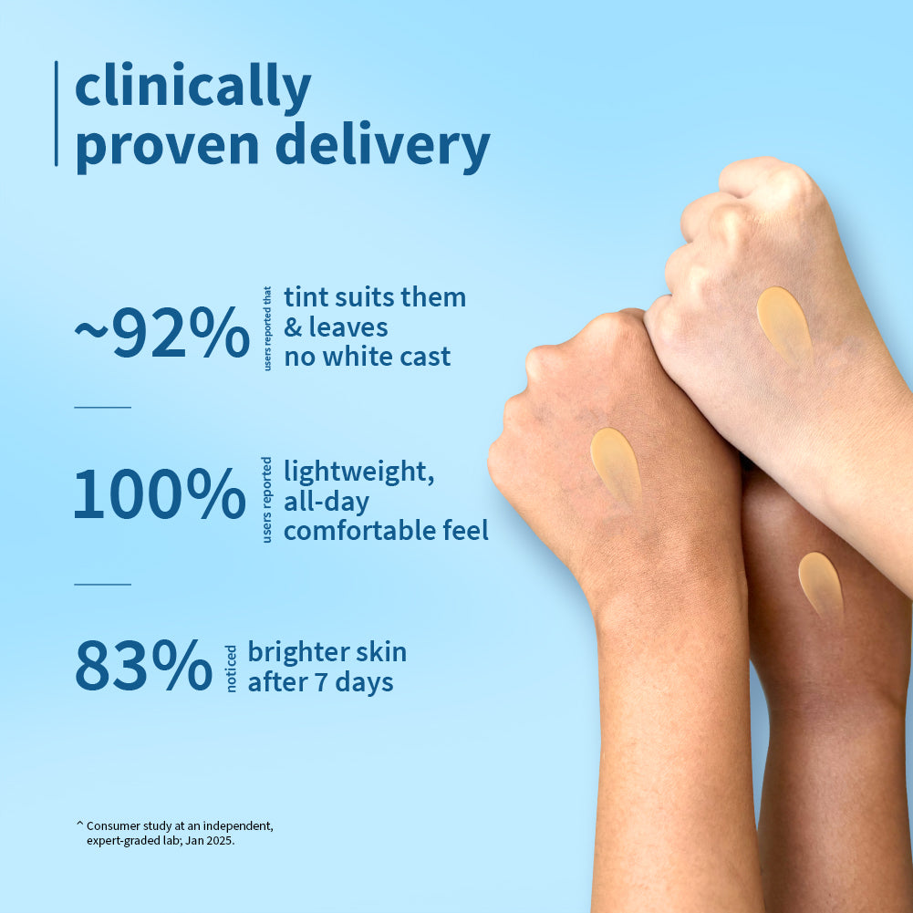 Plum 3% Niacinamide & Rice Water SPF 50 Sheer-Tinted Sunscreen | Universal Tint For Most Indian Skin Tones | Non-Greasy, 50g