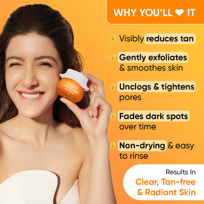 Dot & Key Mango Detan Clay Mask, 70g